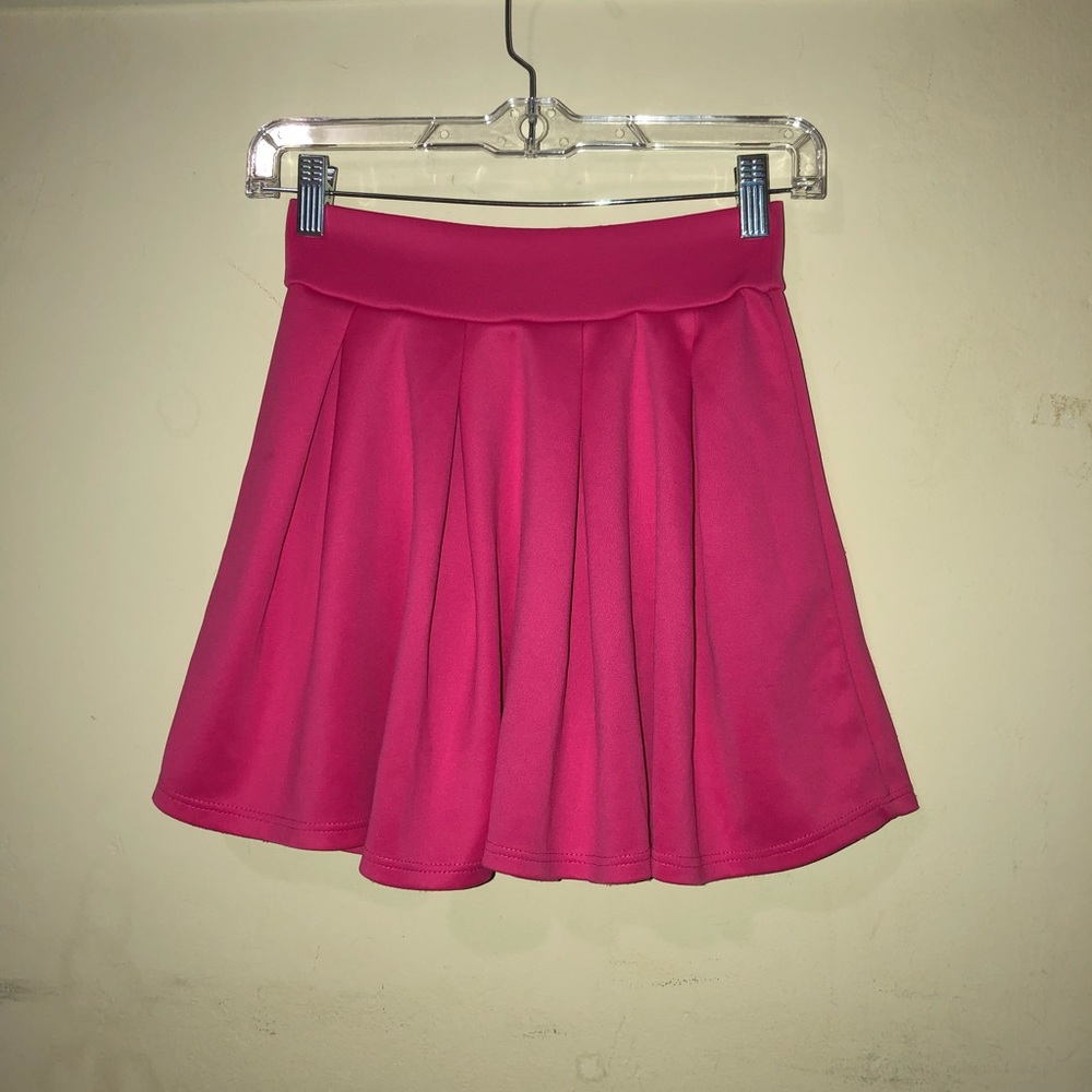 Hot Pink Pleated Charlotte Russe Skirt